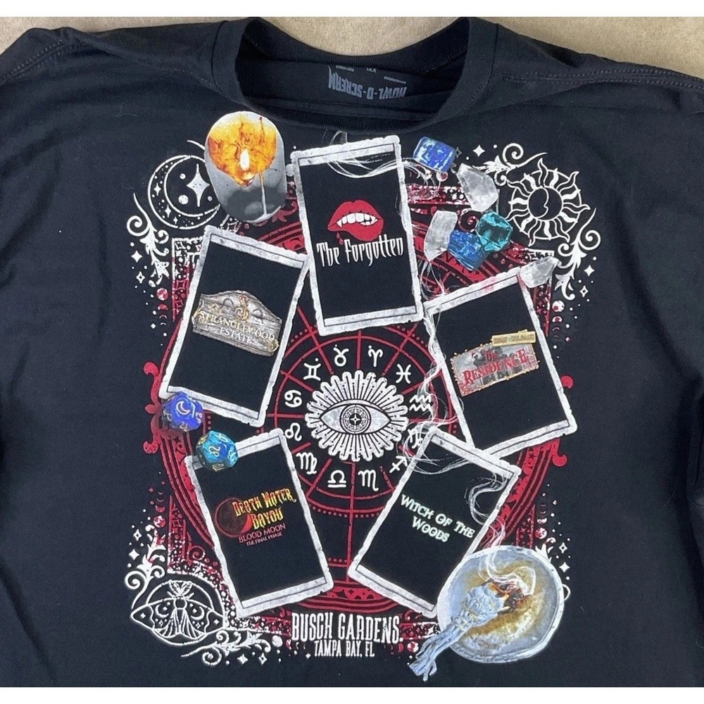 Busch Gardens Howl O Scream T-Shirt Sz 2XL Halloween The Forgotten Graphic Tee